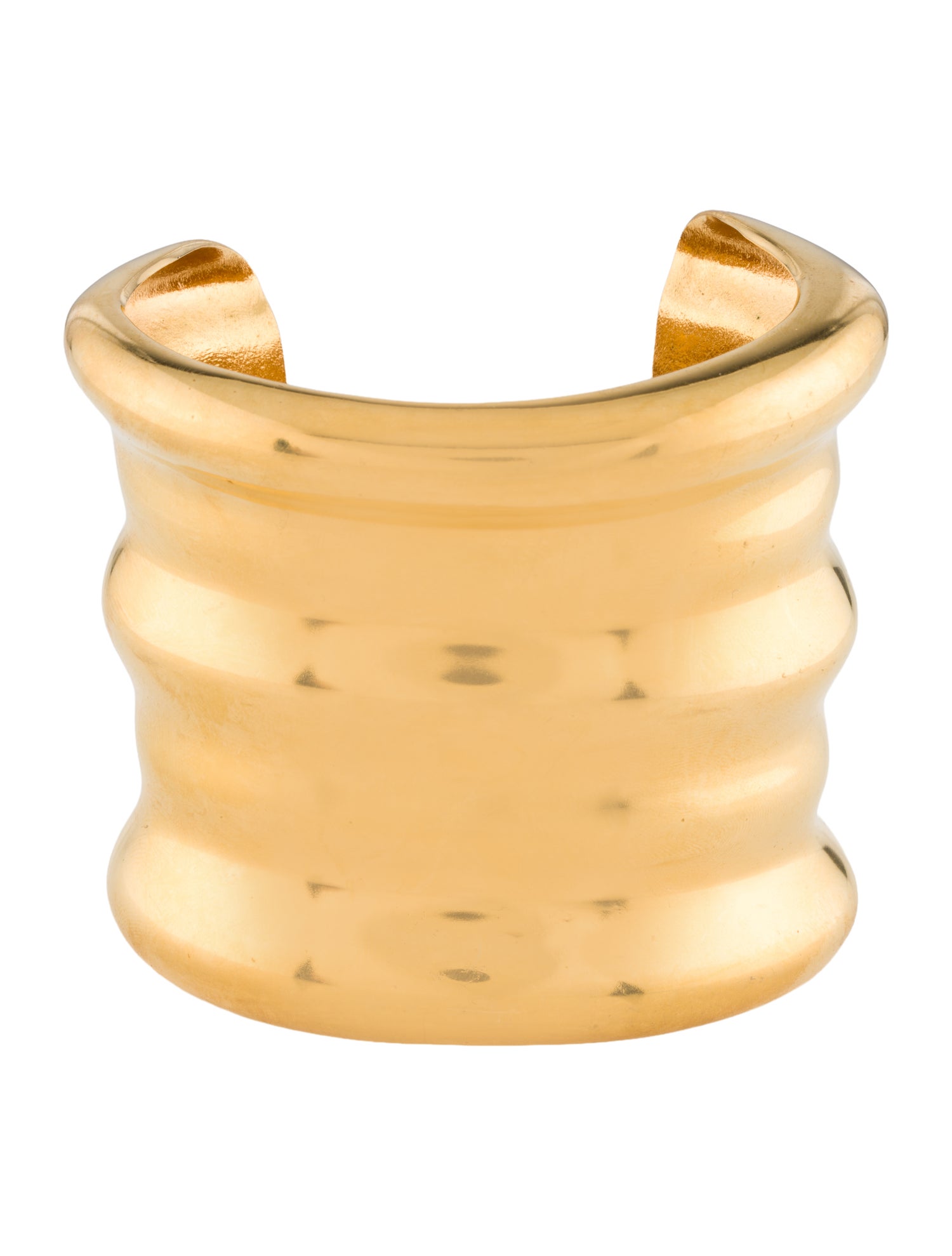 Saint Laurent Ribbed Cuff Bracelet