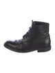 Saint Laurent Leather Combat Boots