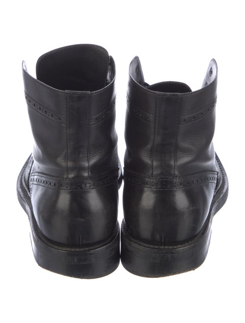 Saint Laurent Leather Combat Boots