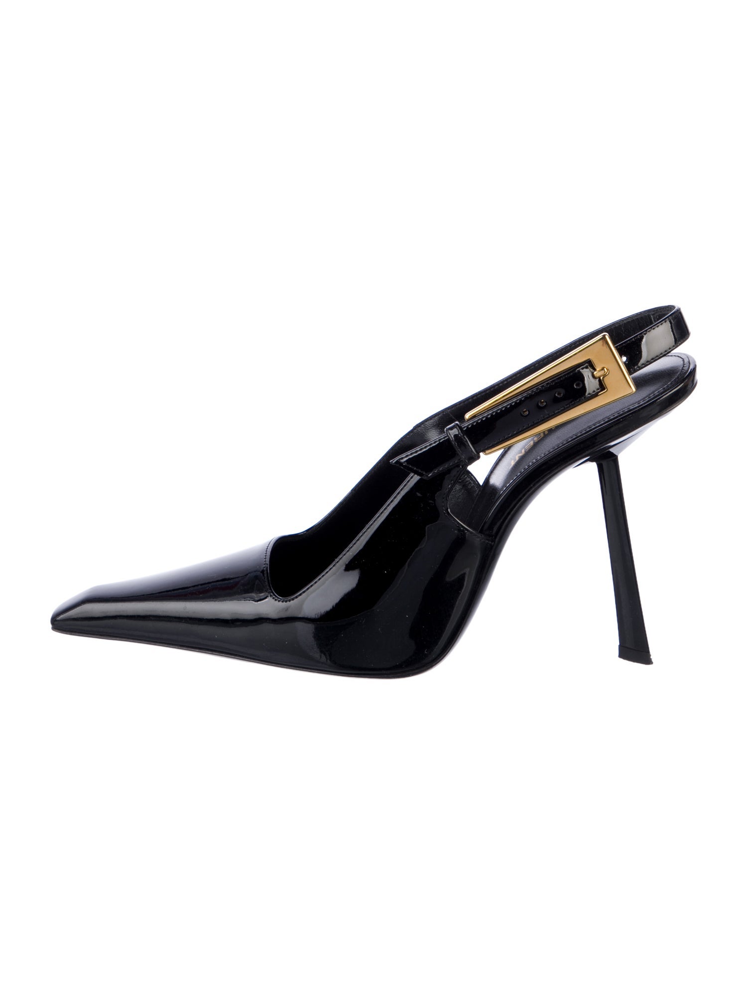 Saint Laurent Patent Leather Slingback Pumps