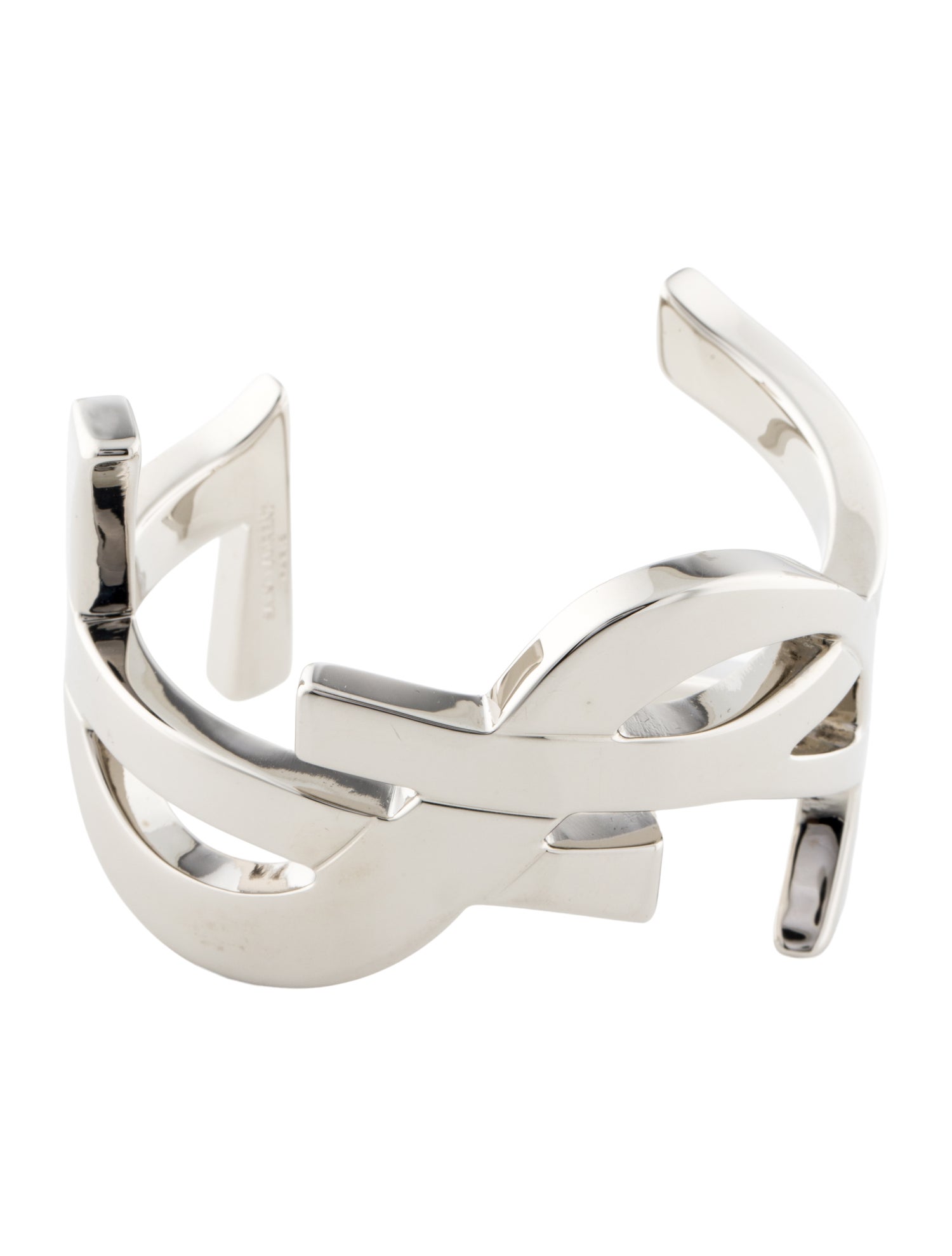 Saint Laurent Signature Monogram Cuff Bracelet