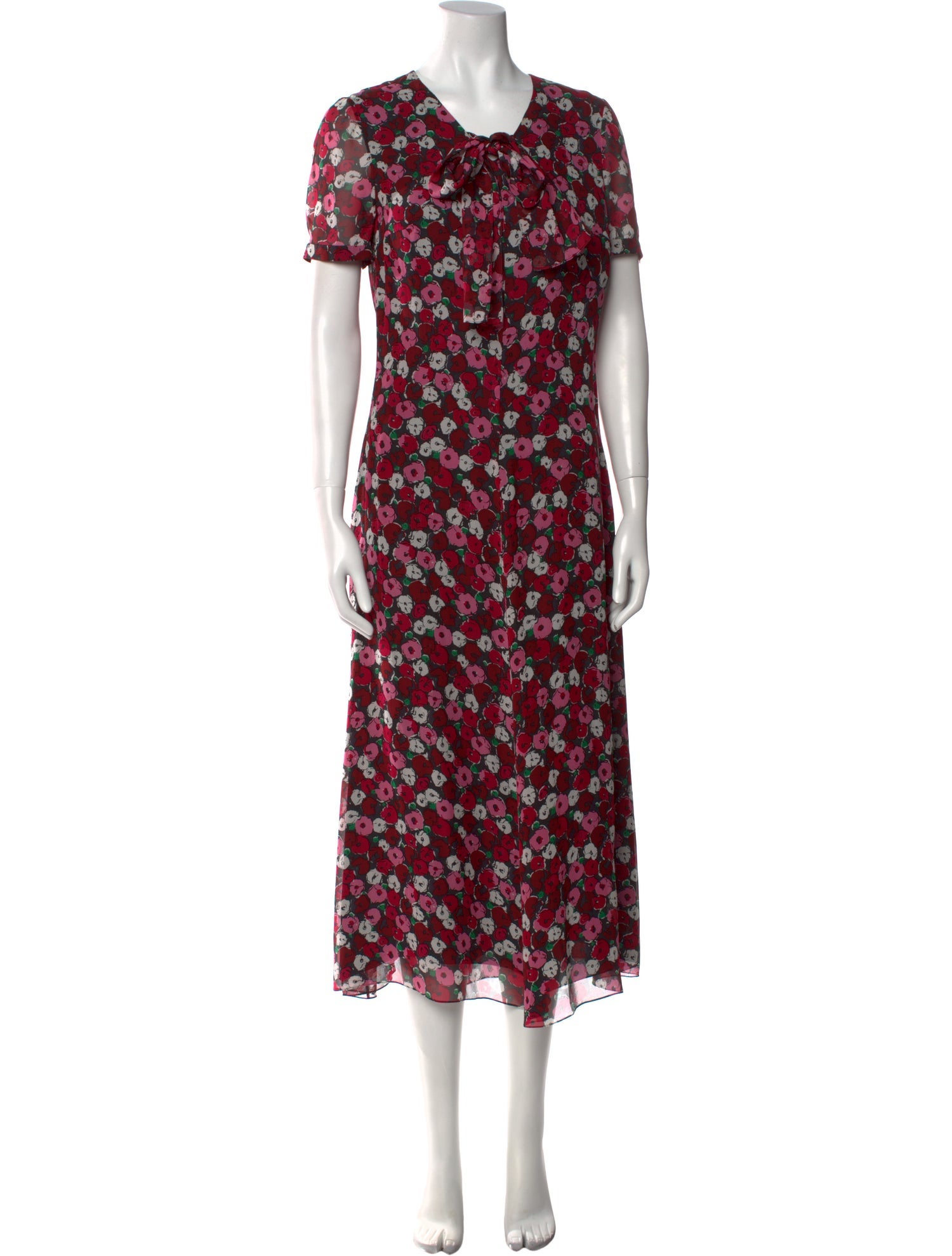 Saint Laurent Silk Long Dress