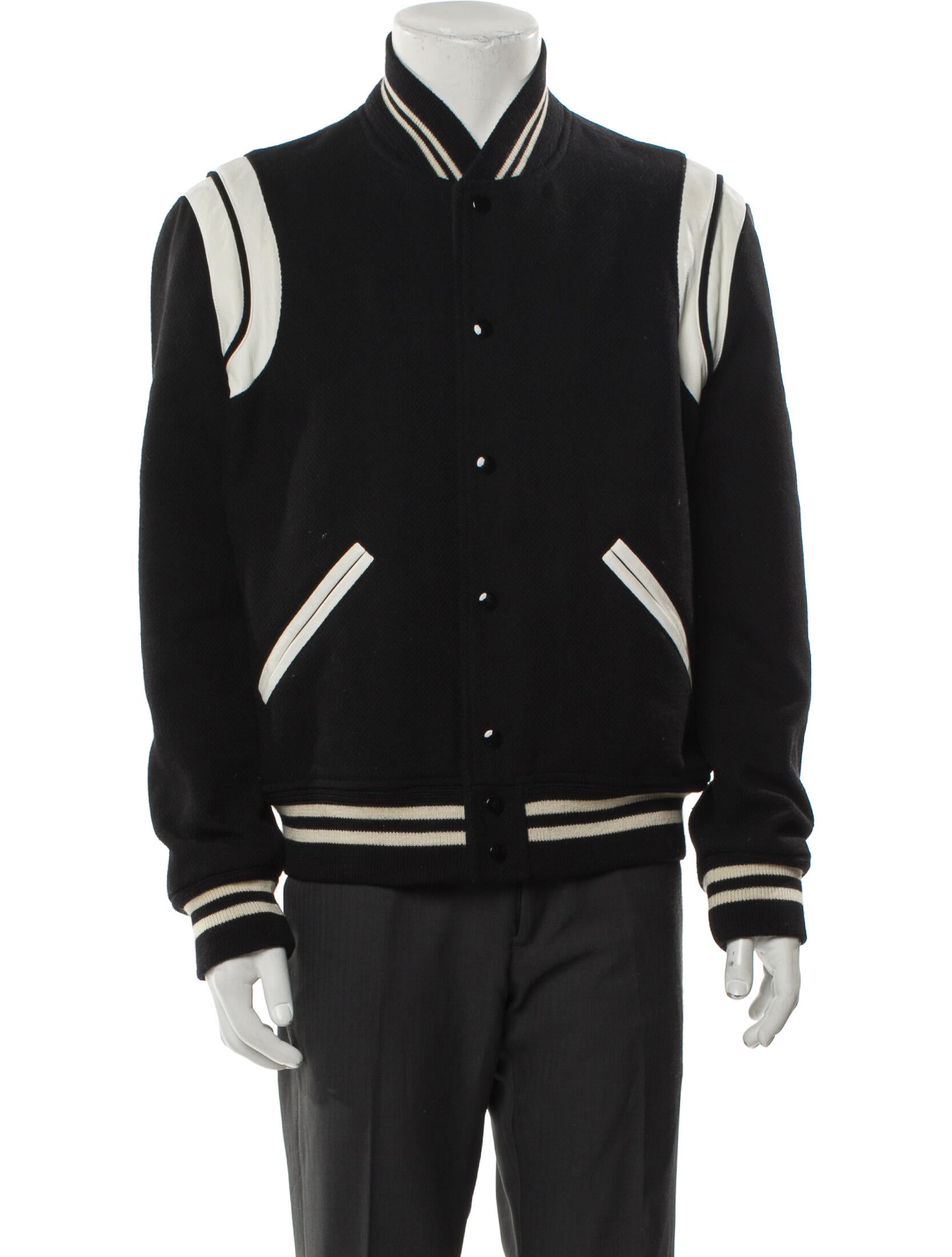 Saint Laurent 2017 Teddy Varsity Jacket