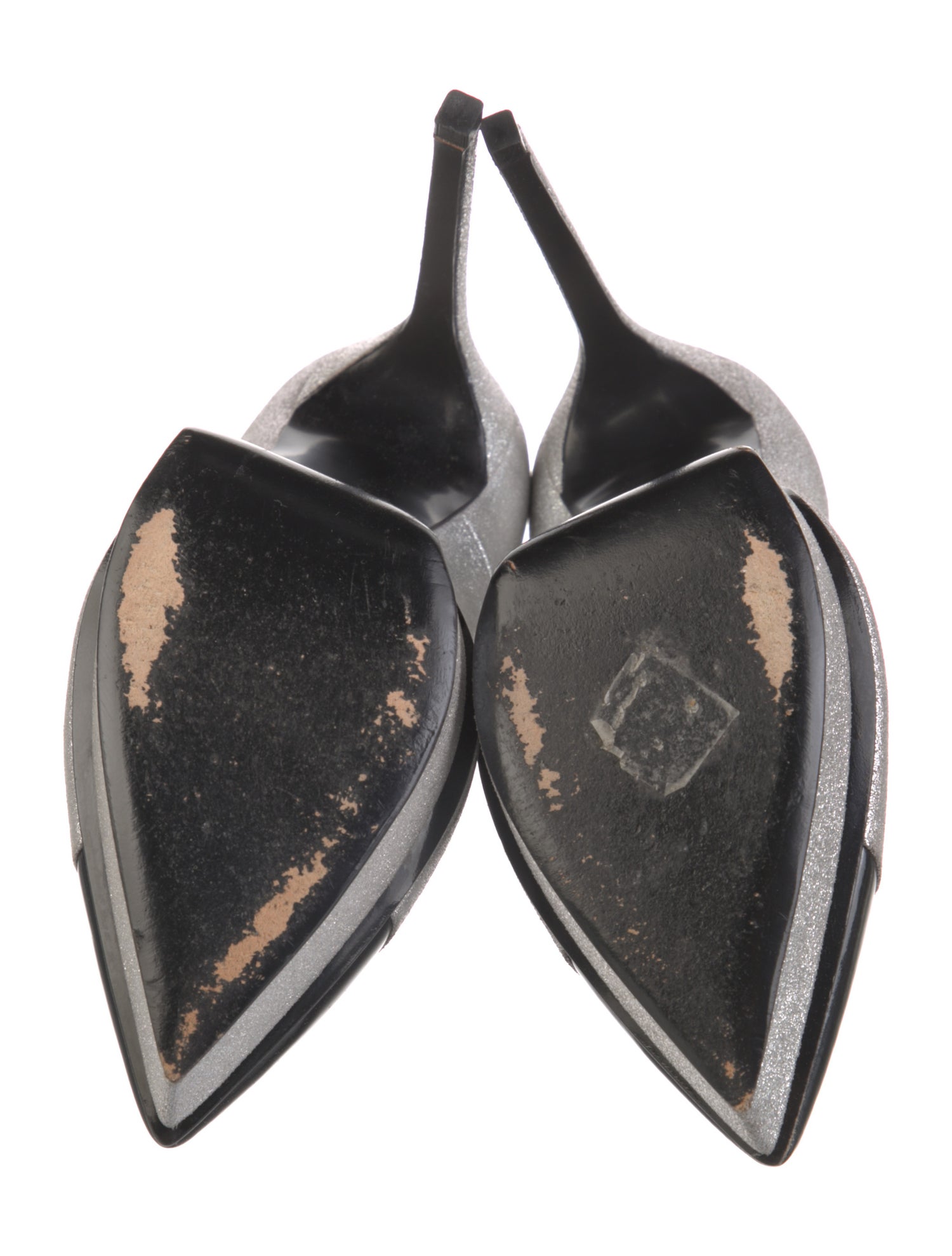 Saint Laurent Leather Colorblock Pattern Pumps