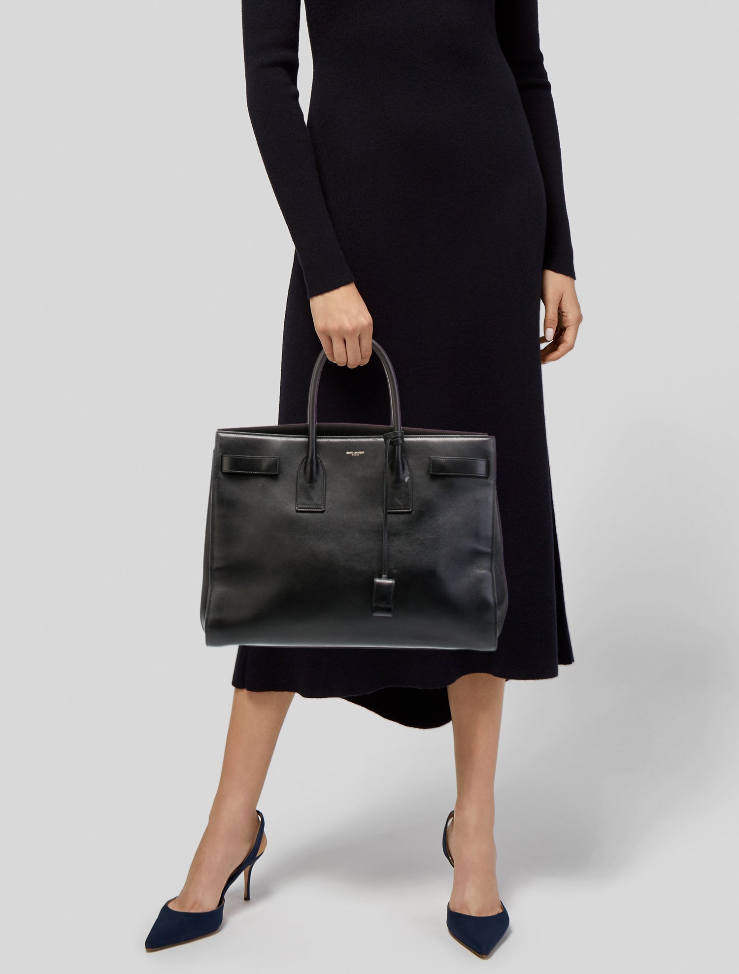 Saint Laurent Calfskin Sac De Jour Vintage