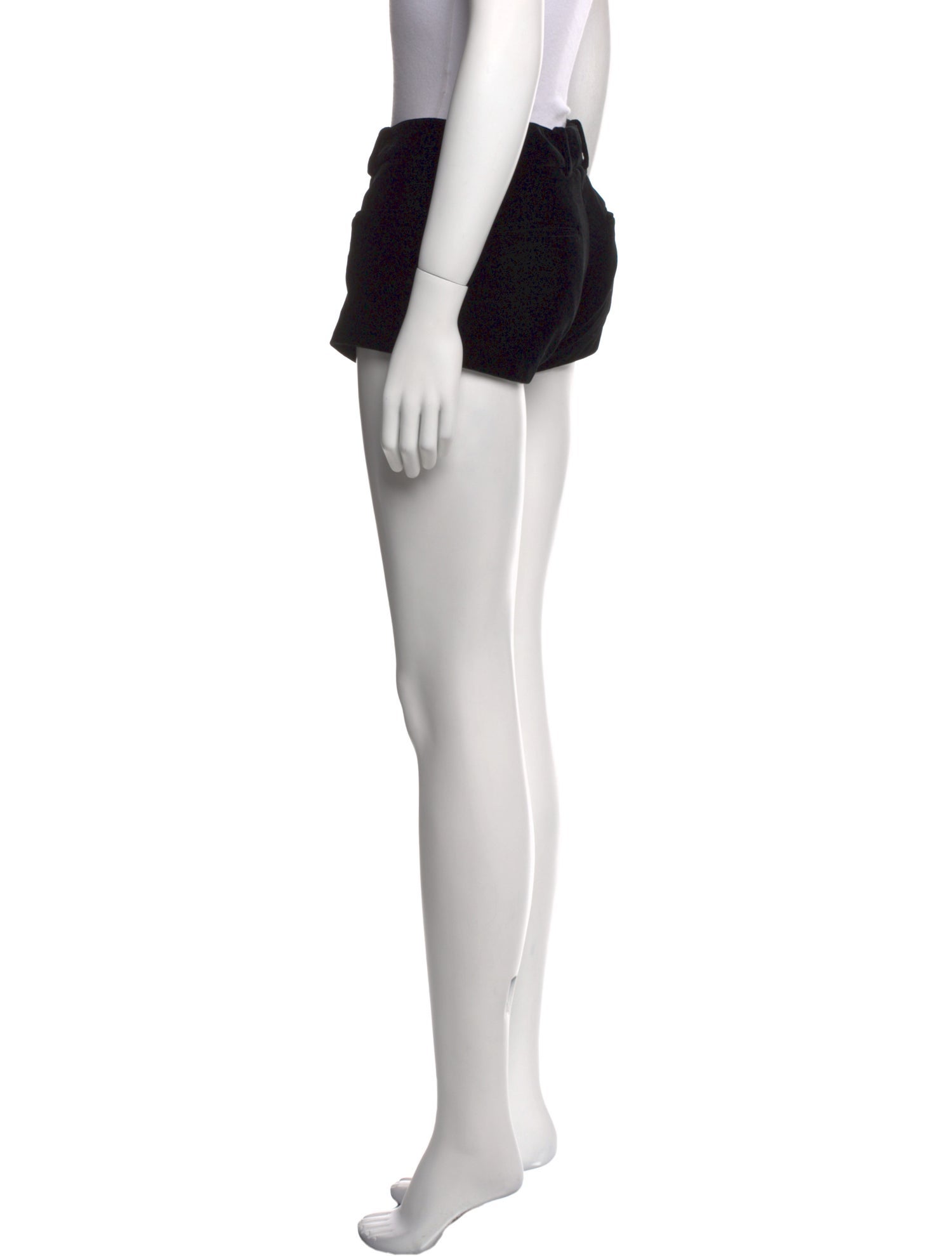 Saint Laurent Virgin Wool Mini Shorts