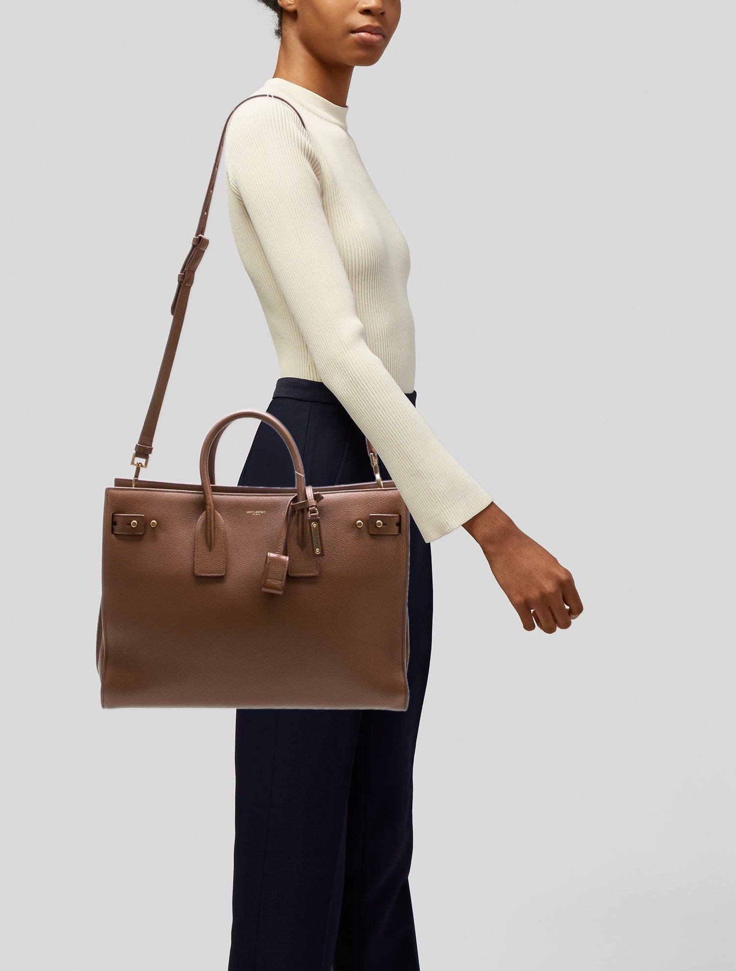 Saint Laurent Leather Sac De Jour Large 2022