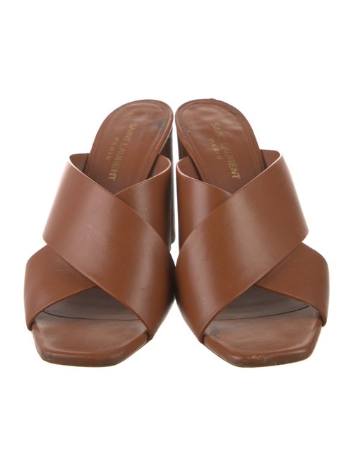 Saint Laurent Leather Slides
