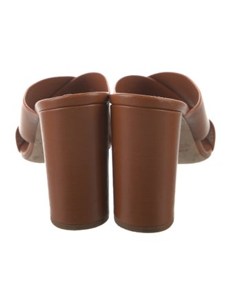 Saint Laurent Leather Slides