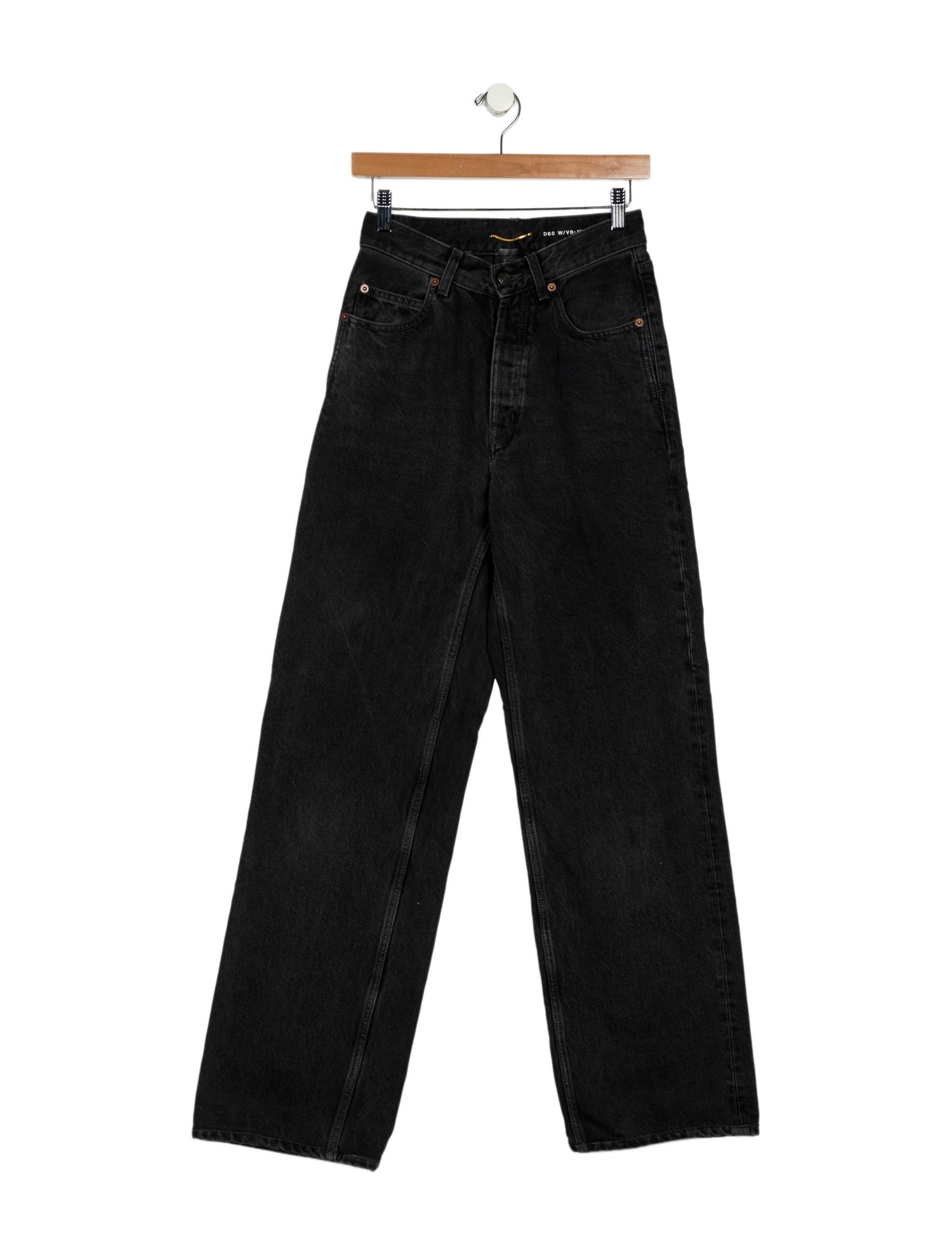 Saint Laurent Mid-Rise Wide Leg Jeans