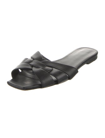 Saint Laurent Leather Slides