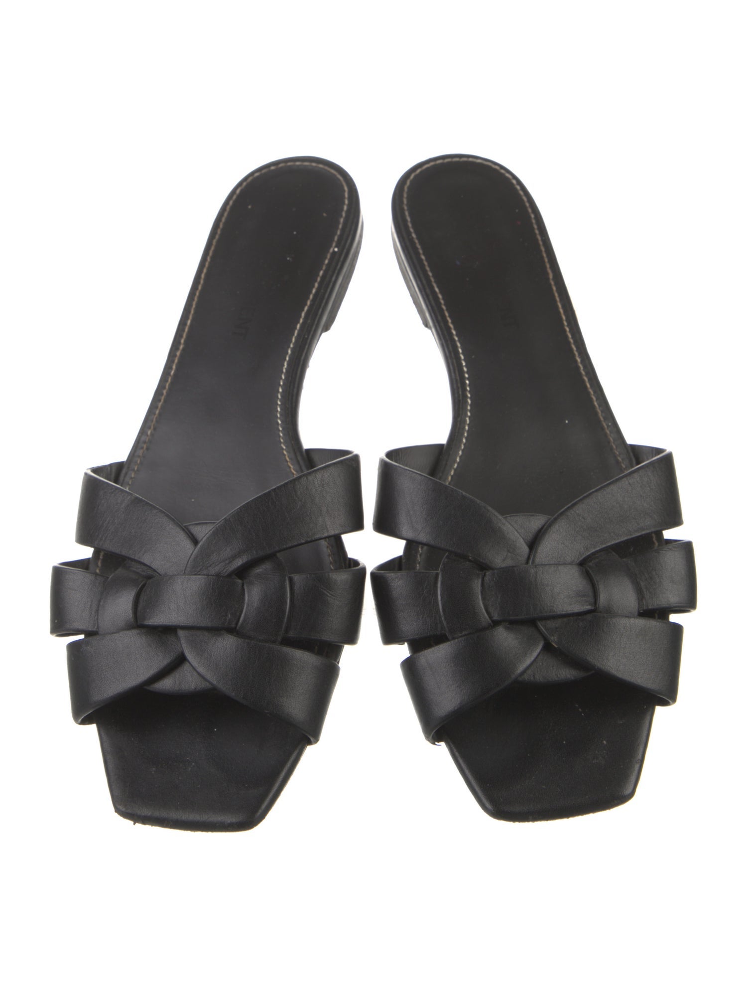 Saint Laurent Leather Slides