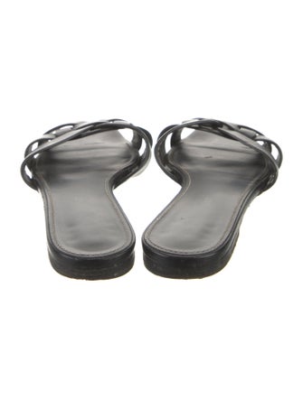 Saint Laurent Leather Slides