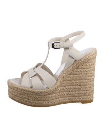 Saint Laurent Leather Espadrilles