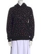 Saint Laurent Polka Dot Print Turtleneck Sweatshirt