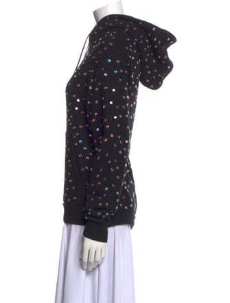 Saint Laurent Polka Dot Print Turtleneck Sweatshirt