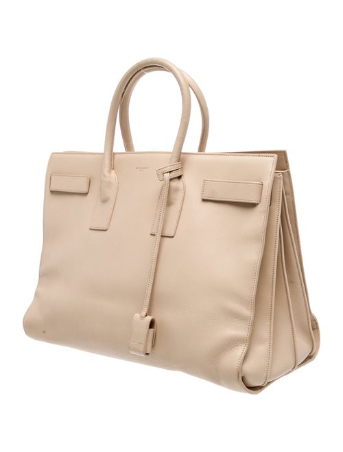 Saint Laurent Leather Sac De Jour Large
