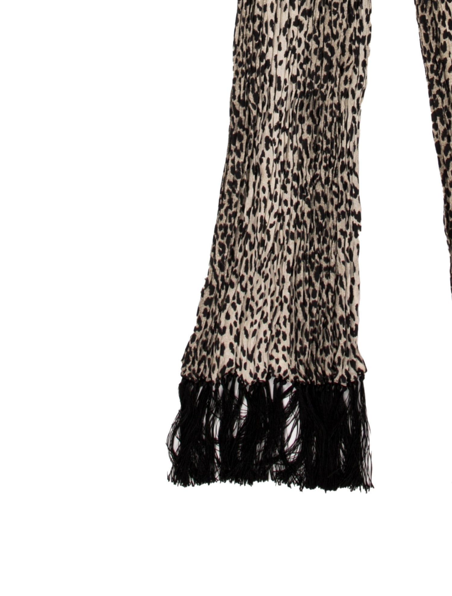 Saint Laurent Silk Animal Print Scarf