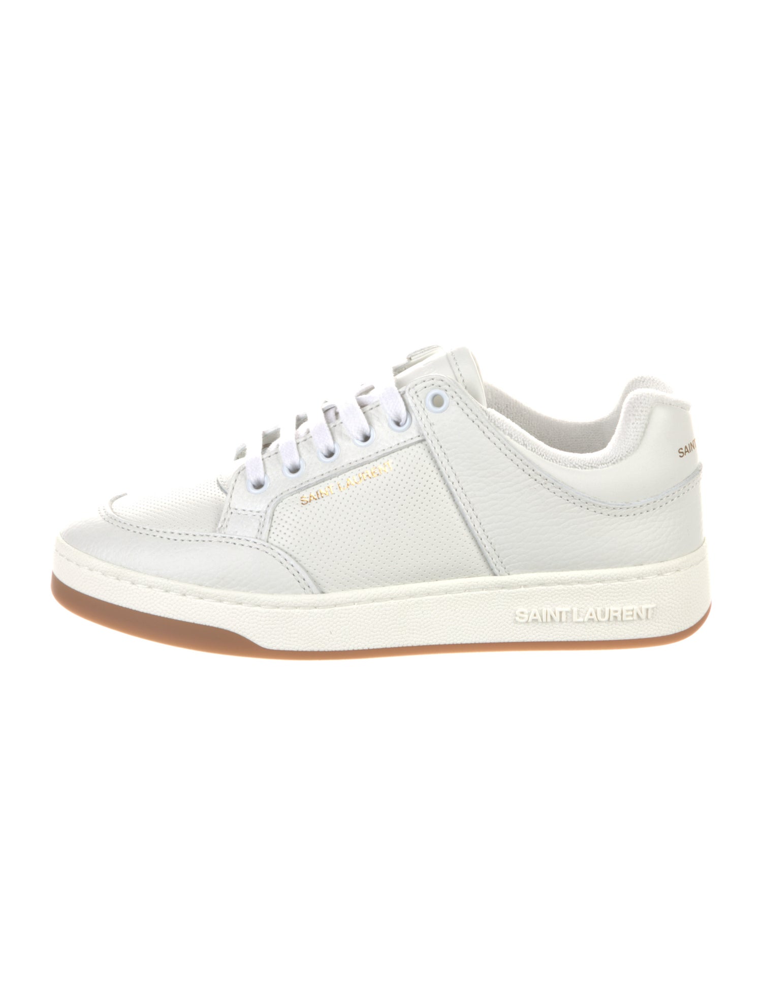 Saint Laurent Leather Sneakers w/ Tags