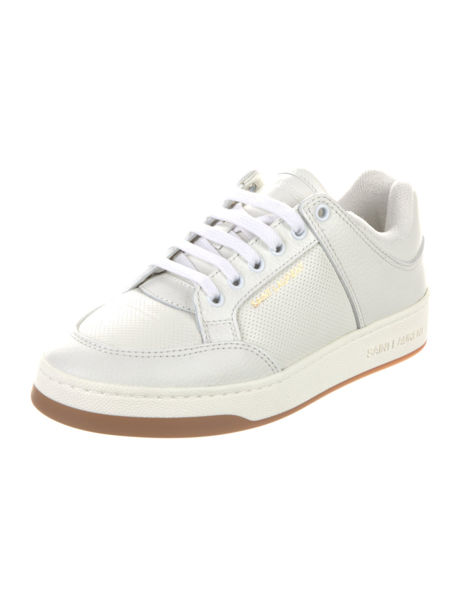 Saint Laurent Leather Sneakers w/ Tags