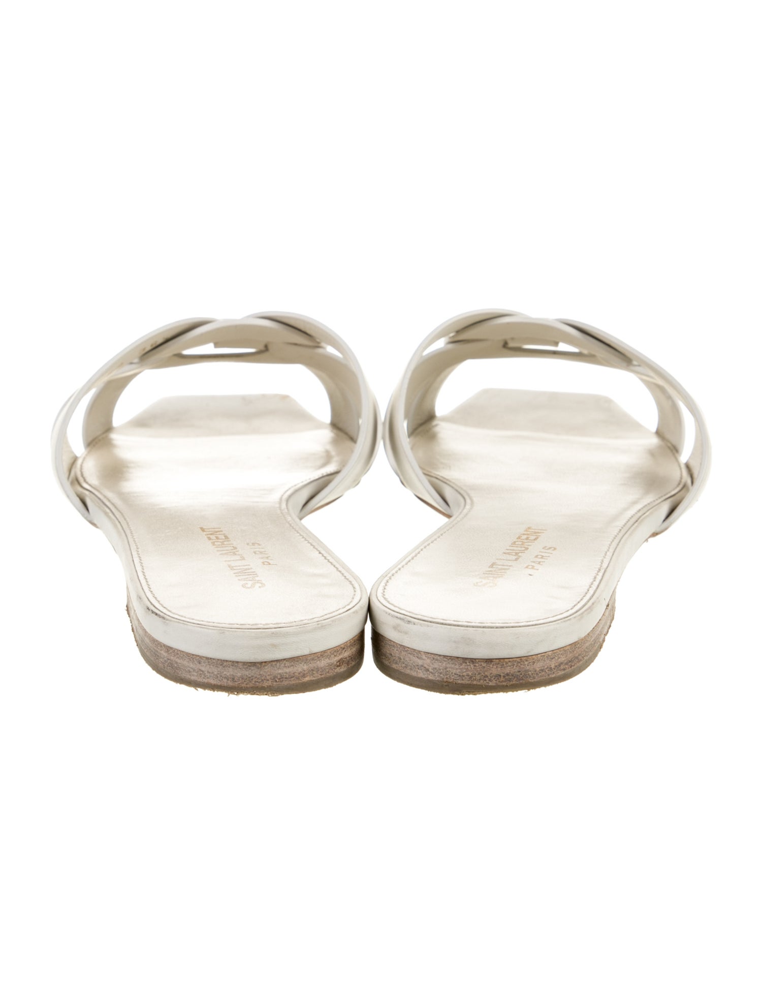 Saint Laurent Leather Slides