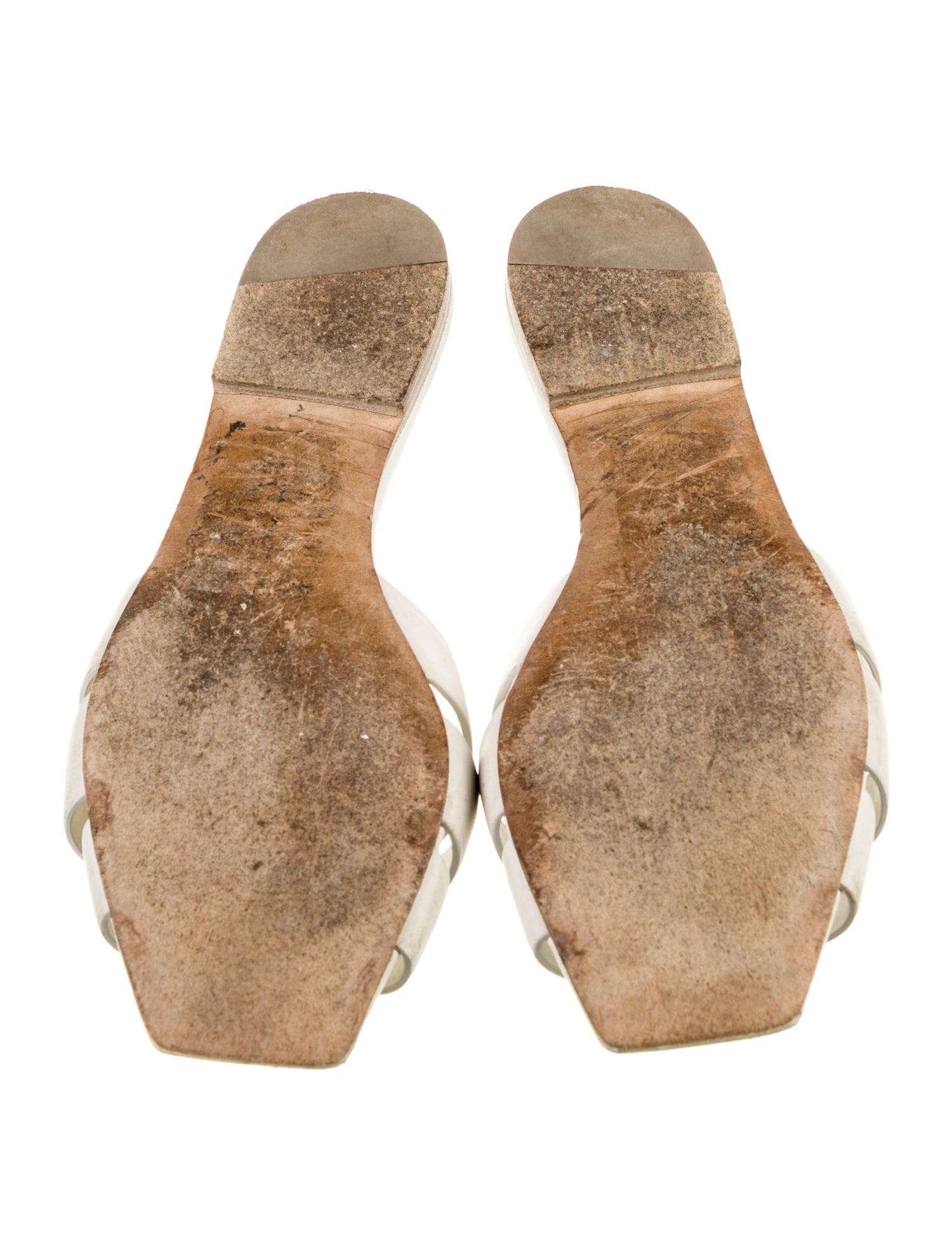 Saint Laurent Leather Slides