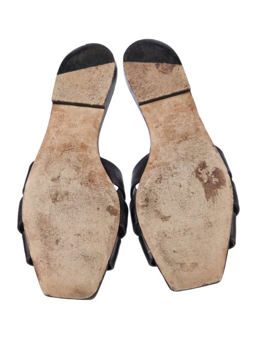 Saint Laurent Leather Slides