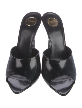 Saint Laurent Leather Mules