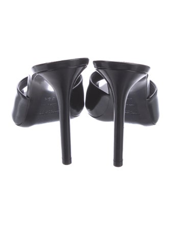 Saint Laurent Leather Mules