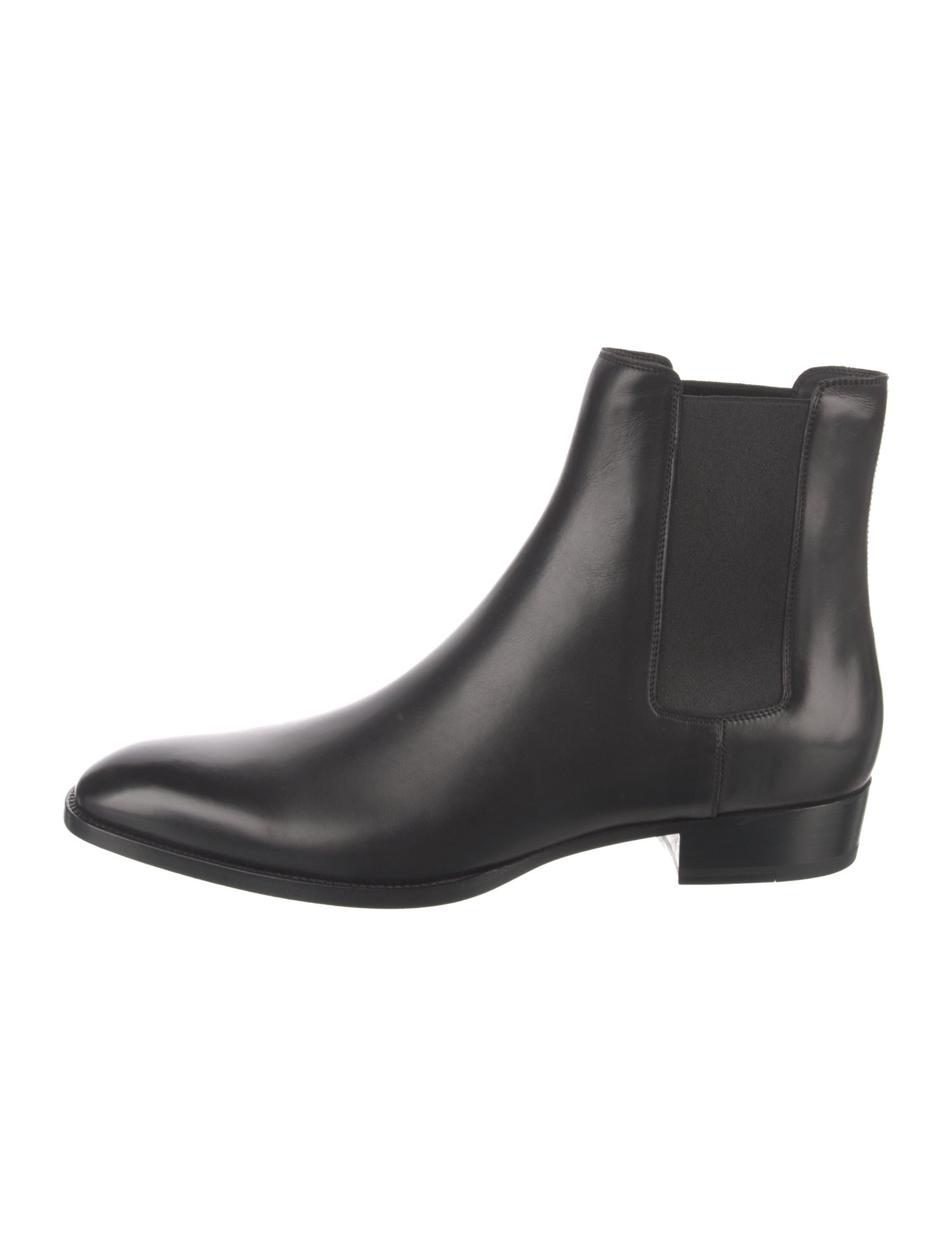 Saint Laurent Patent Leather Chelsea Boots