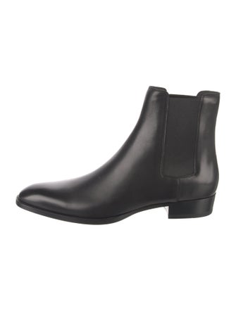 Saint Laurent Patent Leather Chelsea Boots