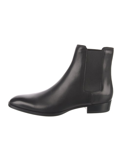 Saint Laurent Patent Leather Chelsea Boots