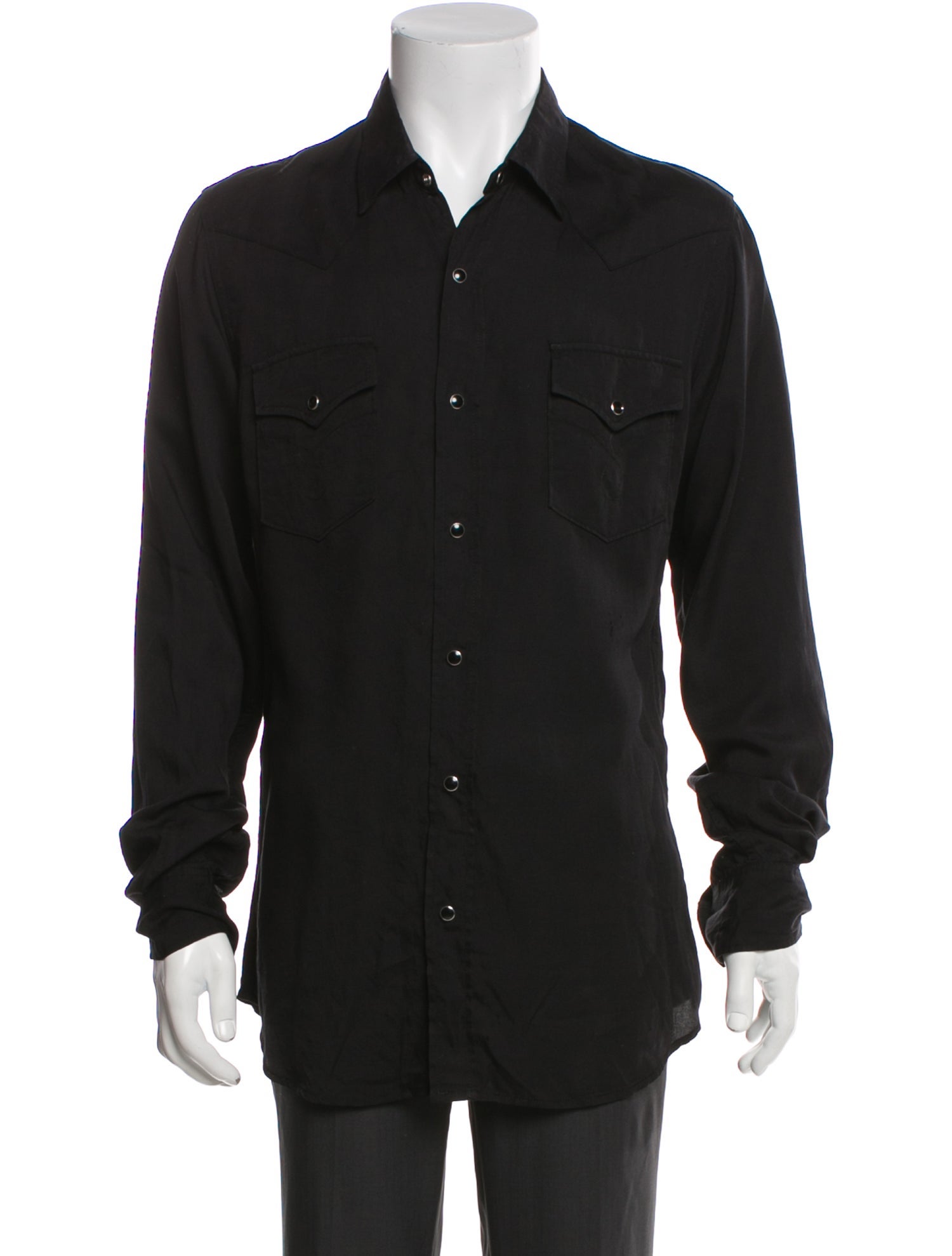 Saint Laurent 2015 Long Sleeve Western Shirt