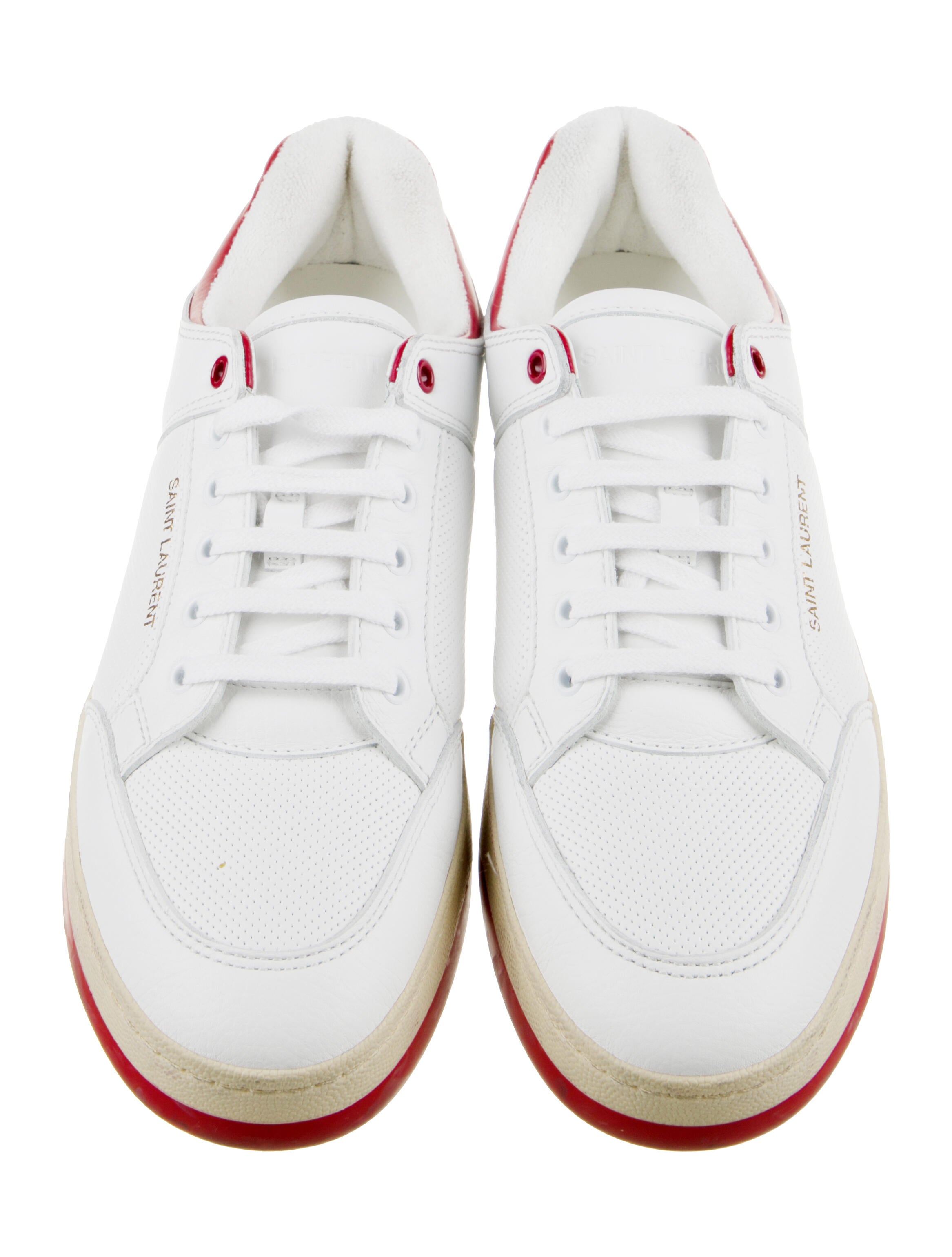 Saint Laurent Leather Printed Sneakers