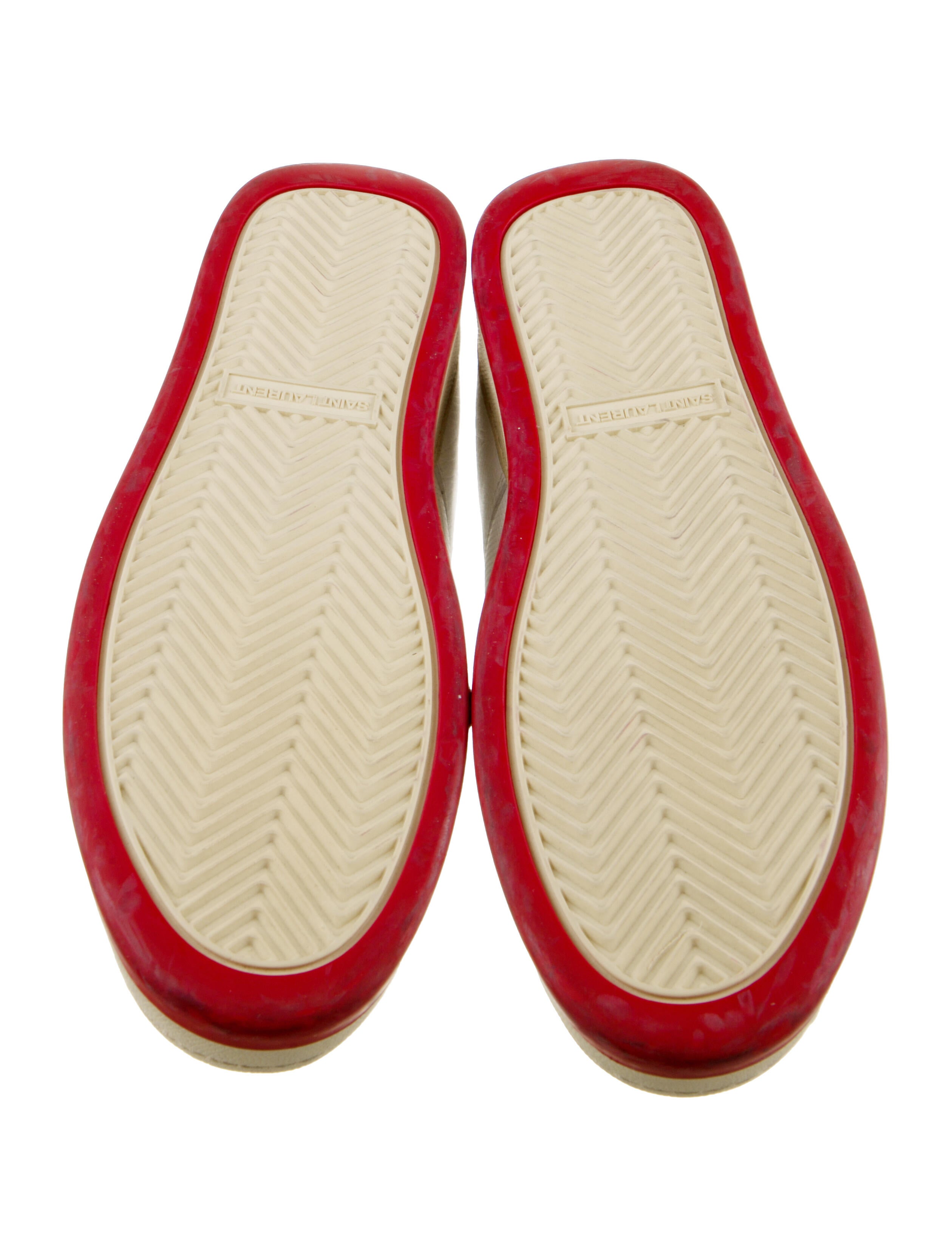 Saint Laurent Leather Printed Sneakers