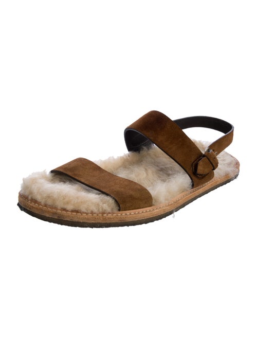 Saint Laurent Suede Slingback Sandals