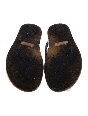 Saint Laurent Suede Slingback Sandals