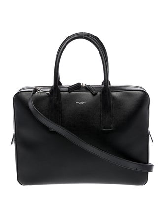 Saint Laurent Leather Leather Briefcase Large 2022