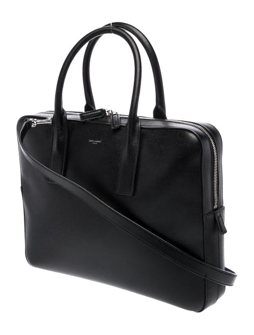 Saint Laurent Leather Leather Briefcase Large 2022