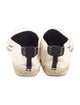 Saint Laurent Canvas Embroidered Accent Espadrilles