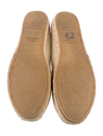 Saint Laurent Canvas Embroidered Accent Espadrilles