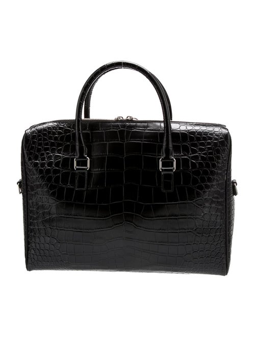 Saint Laurent Embossed Leather Duffle