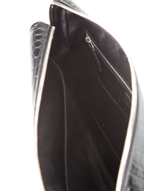 Saint Laurent Embossed Leather Duffle