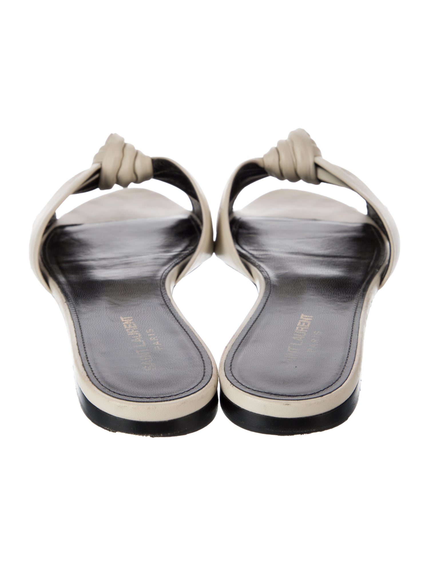 Saint Laurent Leather Slides