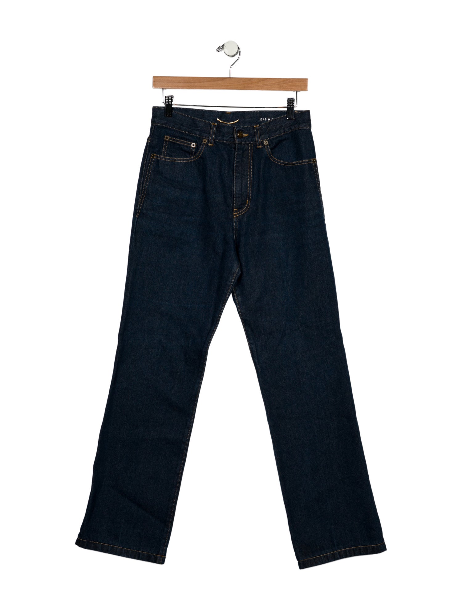 Saint Laurent High-Rise Wide Leg Jeans