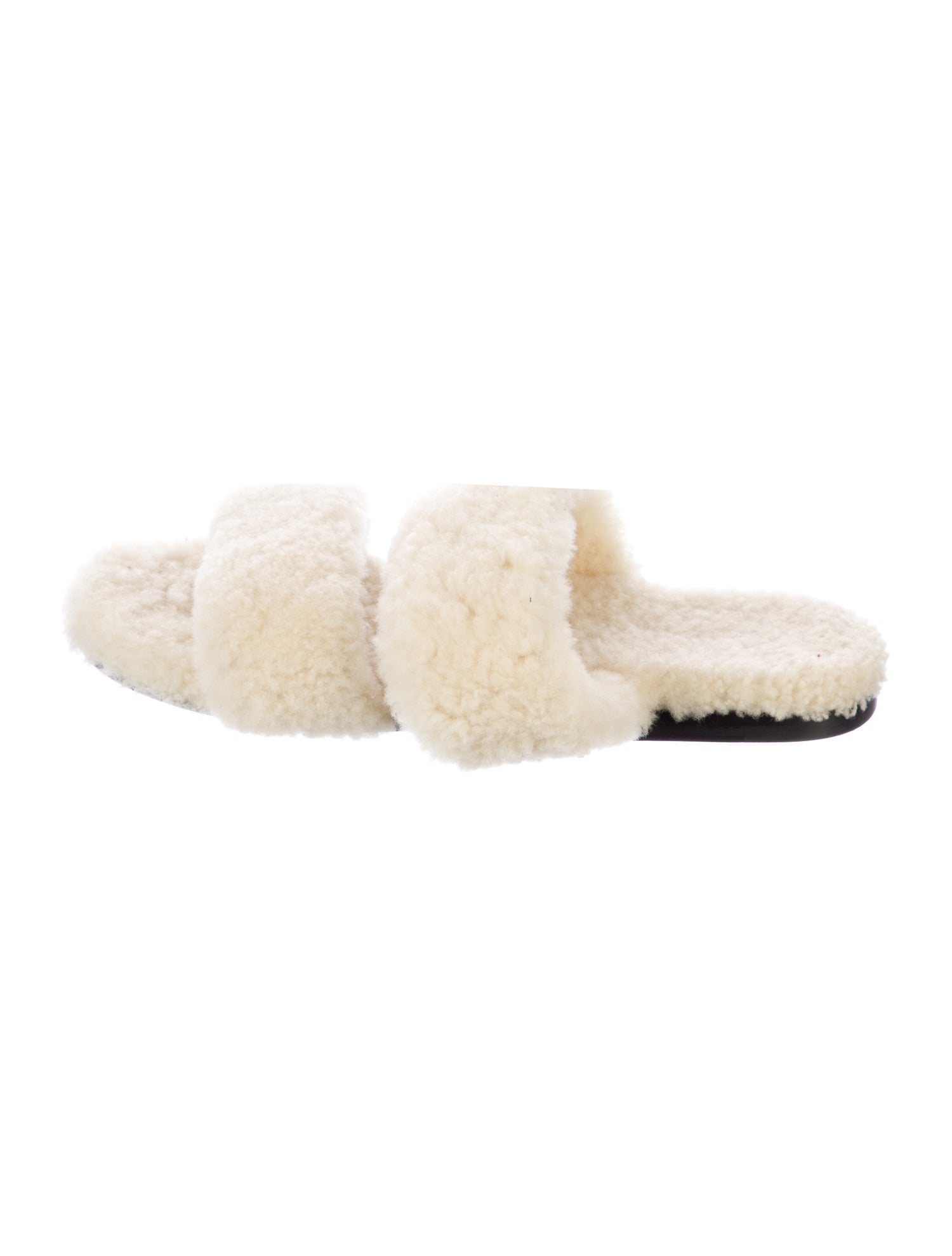 Saint Laurent Shearling Slides