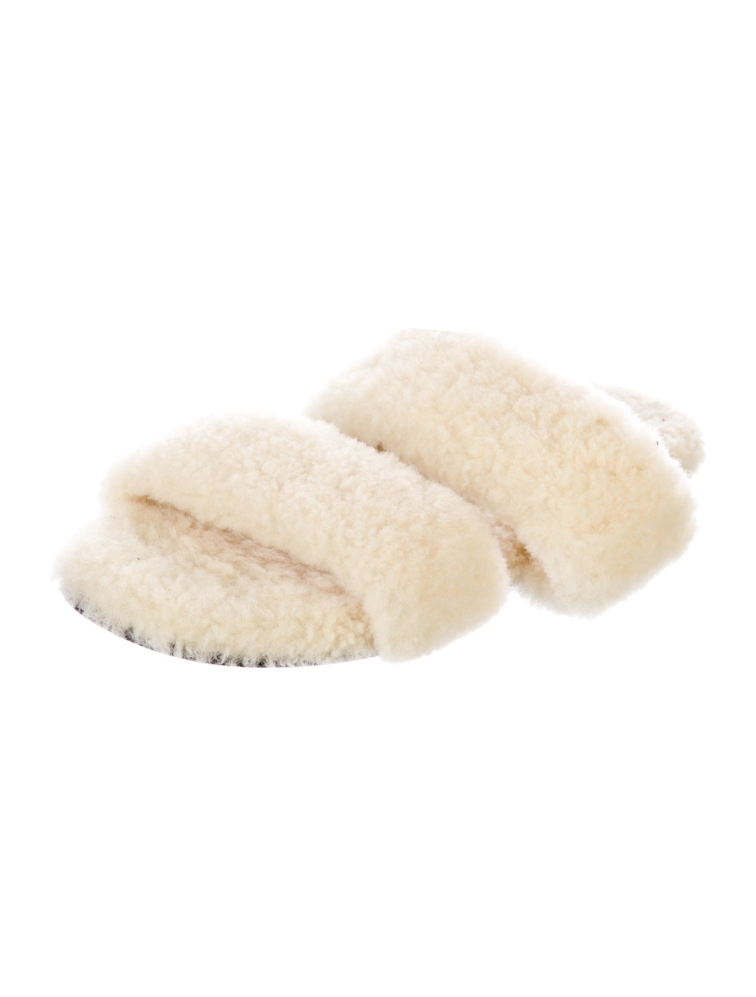 Saint Laurent Shearling Slides