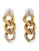 Saint Laurent Curb Chain-Link Drop Earrings