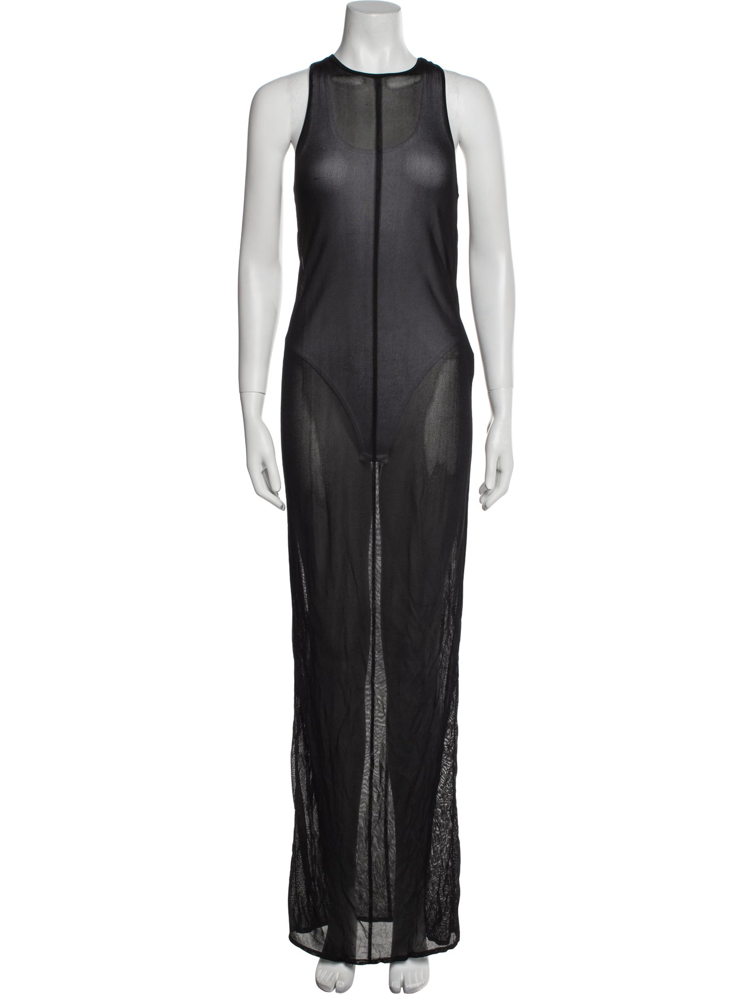 Saint Laurent Crew Neck Long Dress w/ Tags