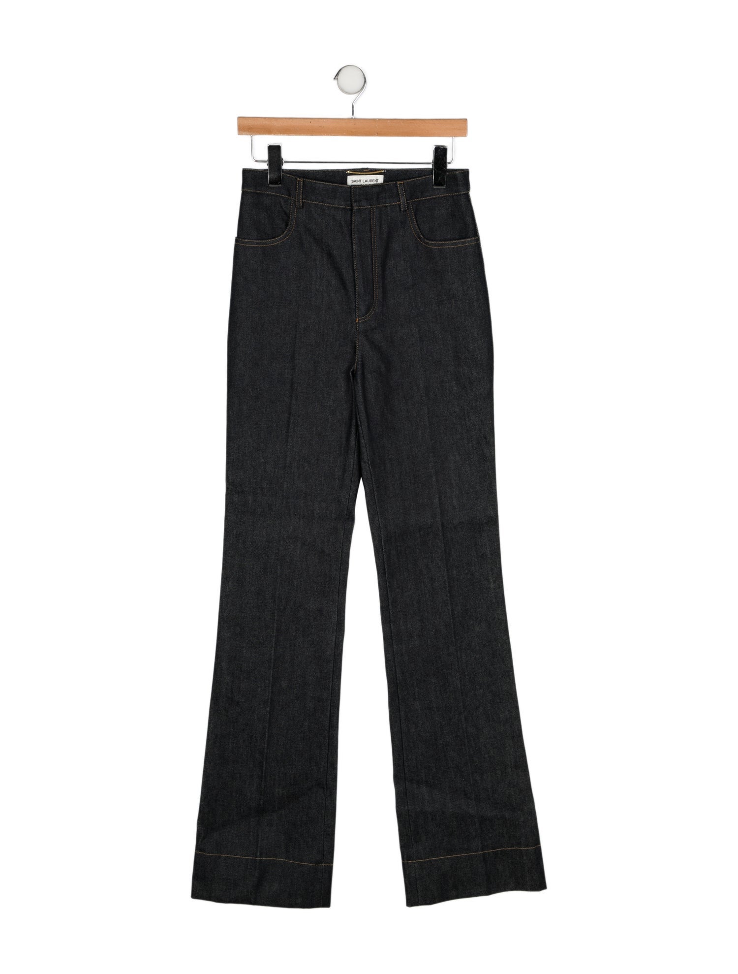 Saint Laurent High-Rise Wide Leg Jeans